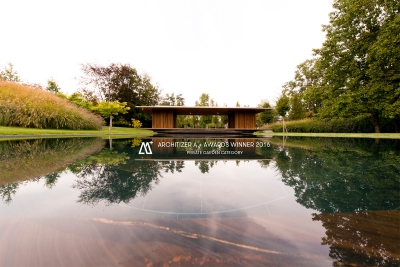 Le Pavillon de médiation et jardin de GMAA dans la Christie's Internation Real Estate Magazine