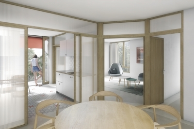 Le projet de GMAA présenté au concours pour la création de 3 immeubles pour l'Hospice général obtient le 3ème prix